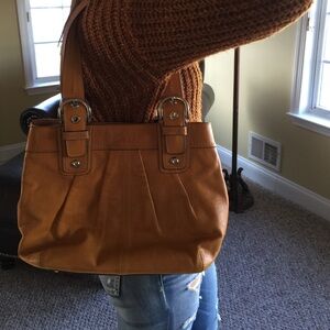 Coach soho hampton tote in saffron yellow